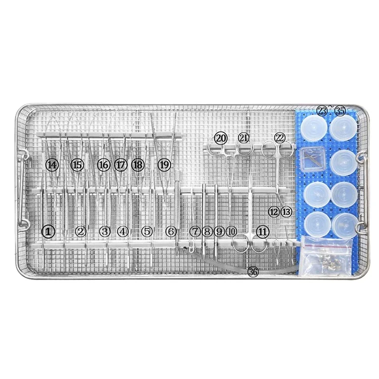 YSOT-SSW-3 Ysenmed Medical basic micro surgical instruments set operating micro surgery kit micro surgery instruments set