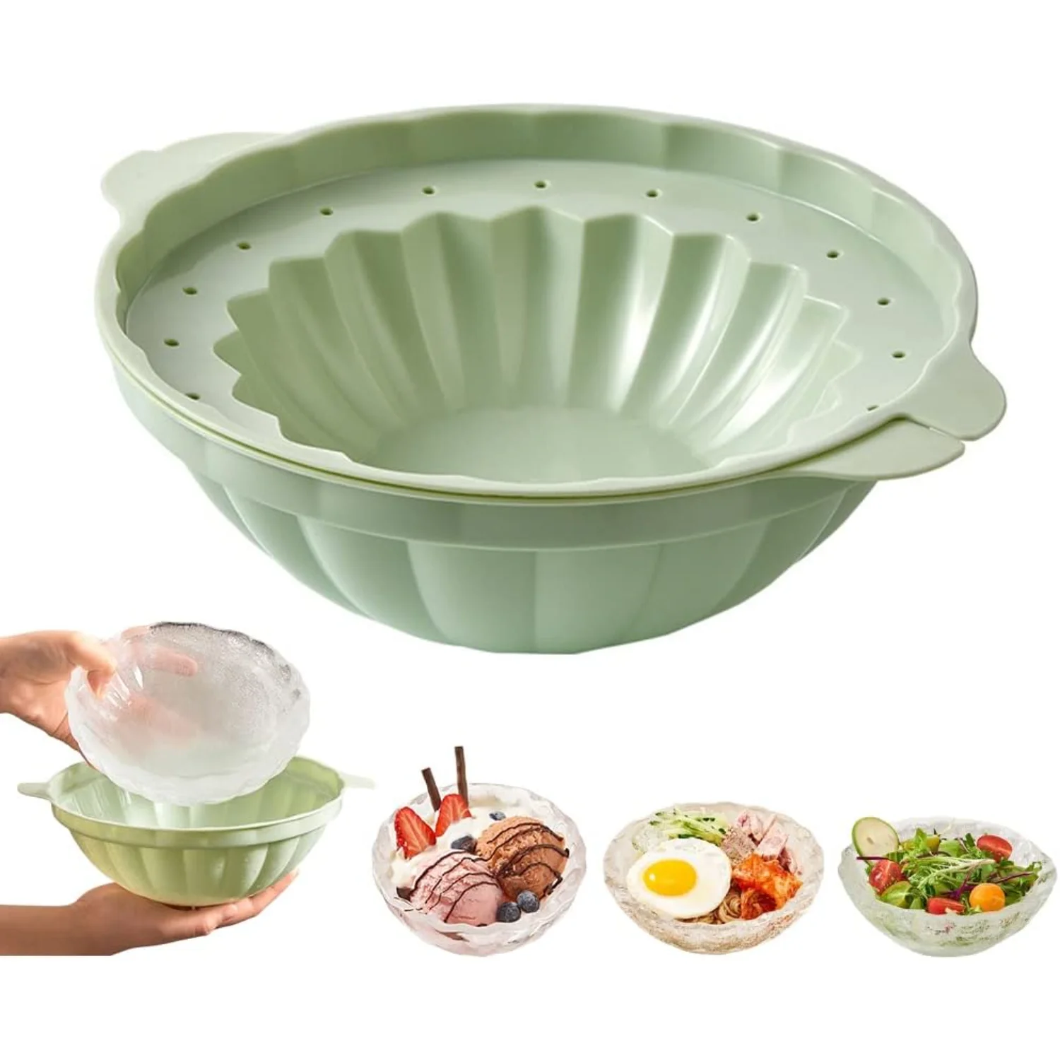 

Ice Bowl Containers Mold,2022 Homemade Ice Bowl Mold, Quick-Freezing Large-Capacity Round Empty Moulds,Ice Cube Tray Mold Ice Bo