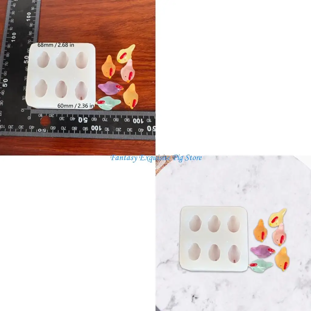 أداة خبز مدمجة على شكل فرخ، آمنة للطعام، ملمس من السيليكون، سهلة التنظيف، قوالب حلوى مبتكرة للاستخدام اليدوي #1