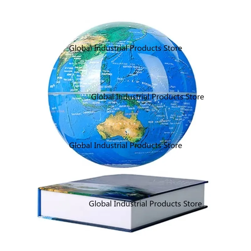 8 Inch 20cm Levitating World Globe Fashion Gift Interactive Educational Geographic Discovery Map with LED Lighting 20cm Size