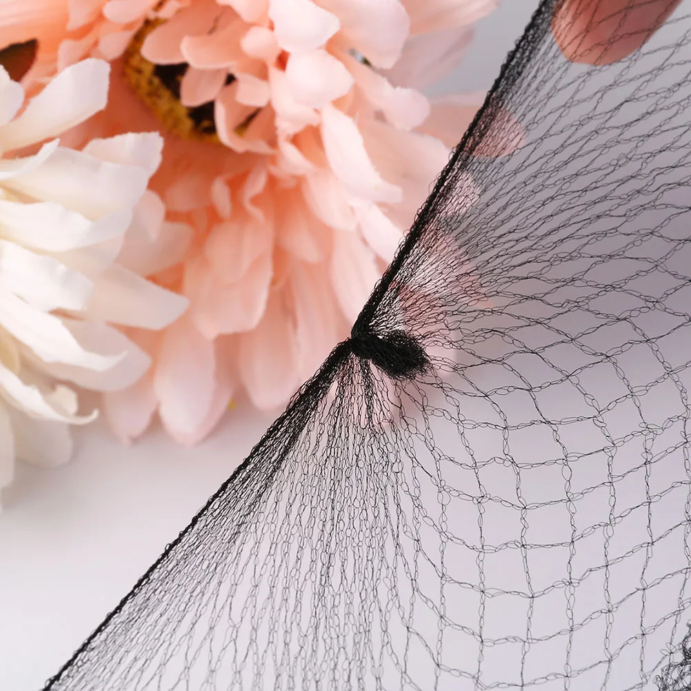 

100 Pcs Black Invisible Hair Nets 8 Inches Lightweight Breathable Elastic Mesh Bun Cover Perfect for Cooking Dancing