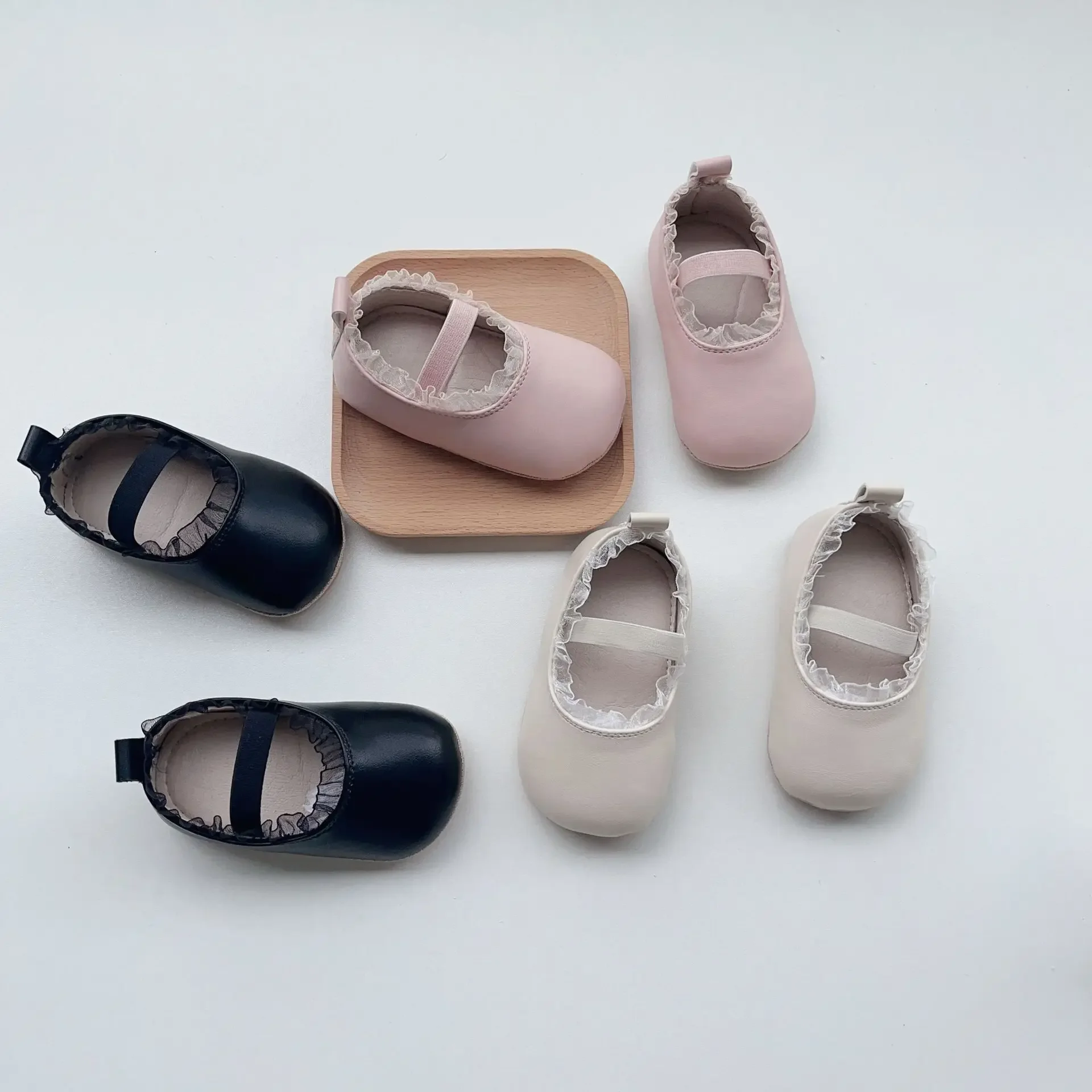 Babys chuhe Herbst neue Spitze rutsch feste Mädchen Baby Prinzessin Schuhe Kleinkind modische einfarbige süße süße Mädchen Schuhe