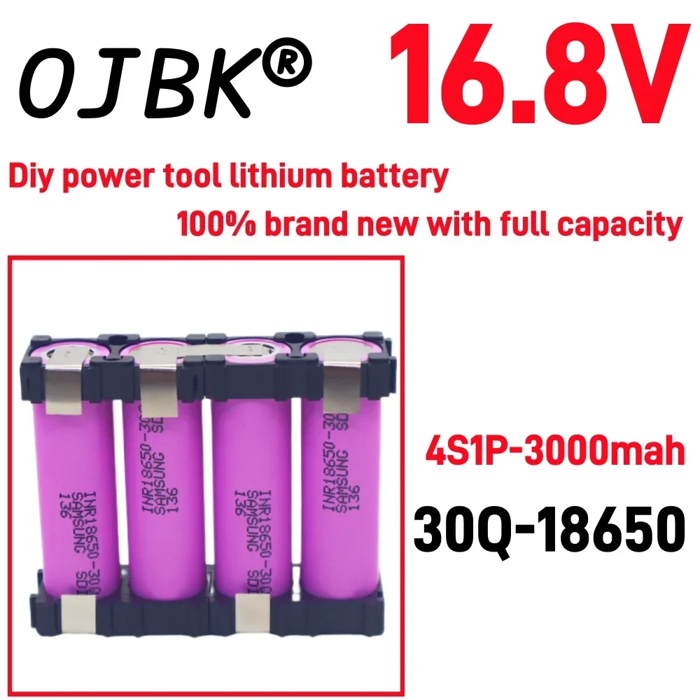 Original 100% full capacity 20A 18650 30Q 3000mAh 6000mAh 3S 4S 5S 12.6V 14.8V 18V DIY screwdriver battery welding battery pack