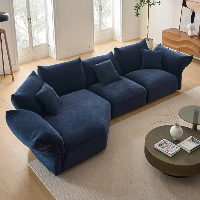 Petal sofa, living room fabric special-shaped curved sofa combination