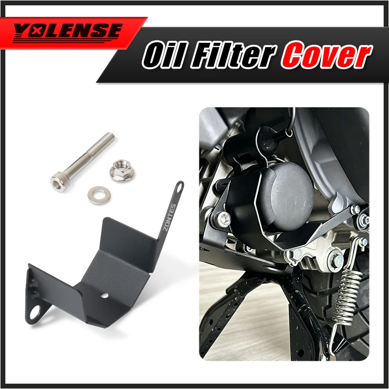 For ZONTES 368G 368-G 368 G 368E 368D 368K 368M Motorcycle Accessories Rear Oil Filter Protective Cover Guard Protectoror