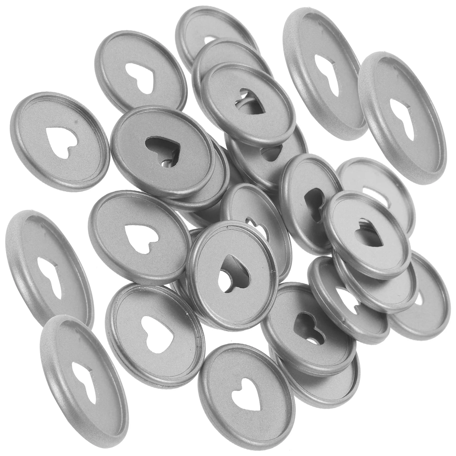 

24 Pcs Heart Binding Buckle Binder Supplies Small Discs Round Planner Rings DIY Buckles Planners Binders