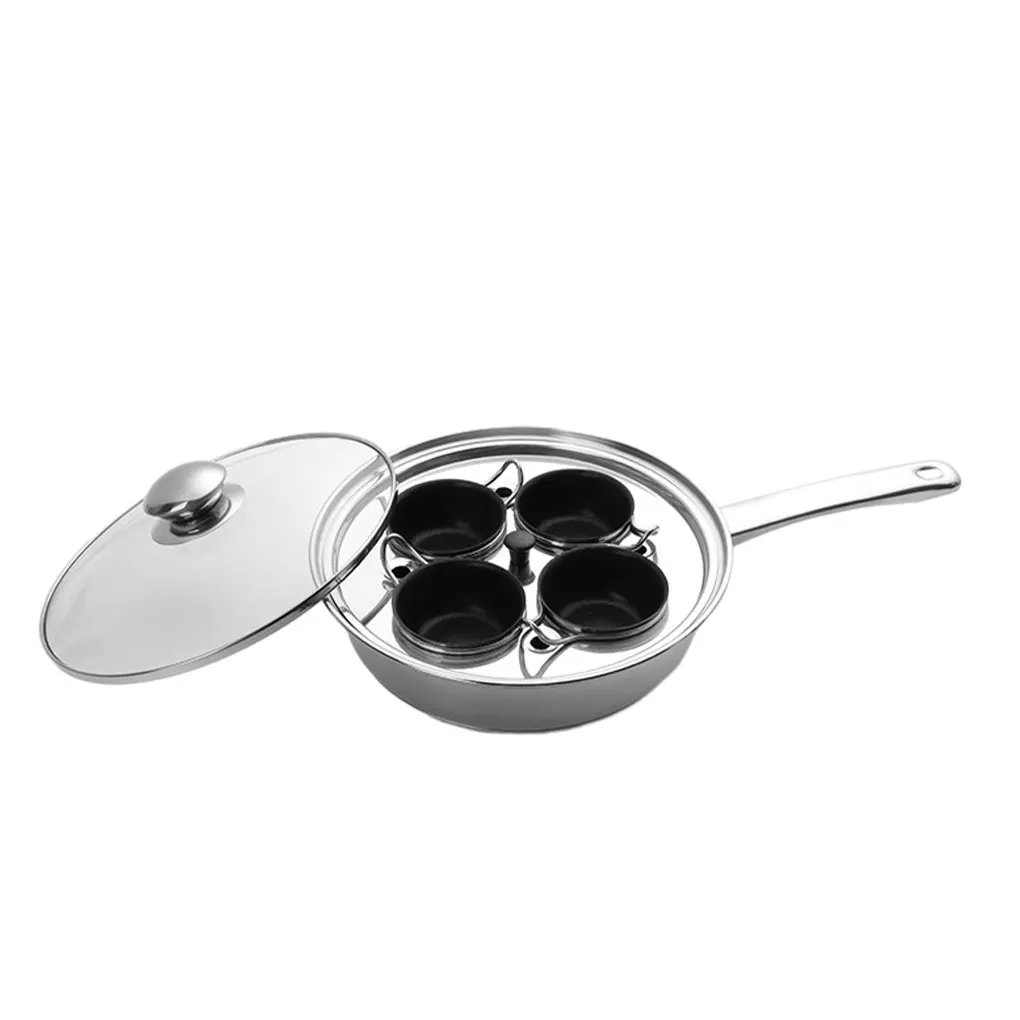 

Stainless Steel Egg Poacher With Non-stick Coating Double-layer Space Even Heating Both Frying And Steaming Can Be Used