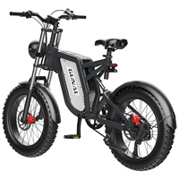 GUNAI Electric Ebikes 1000W Brushless Motor 20 Inch Fat Tire Adult 7 speed 48V 25Ah Battery Off-Road Mountain Bicycle EU Stock