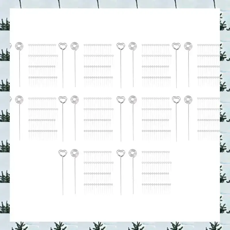 ABLG 600 Pieces Metal Wires Memo Clip Note Card Holders Table Number Clip Photo Stand For Wedding Party Cake Decor