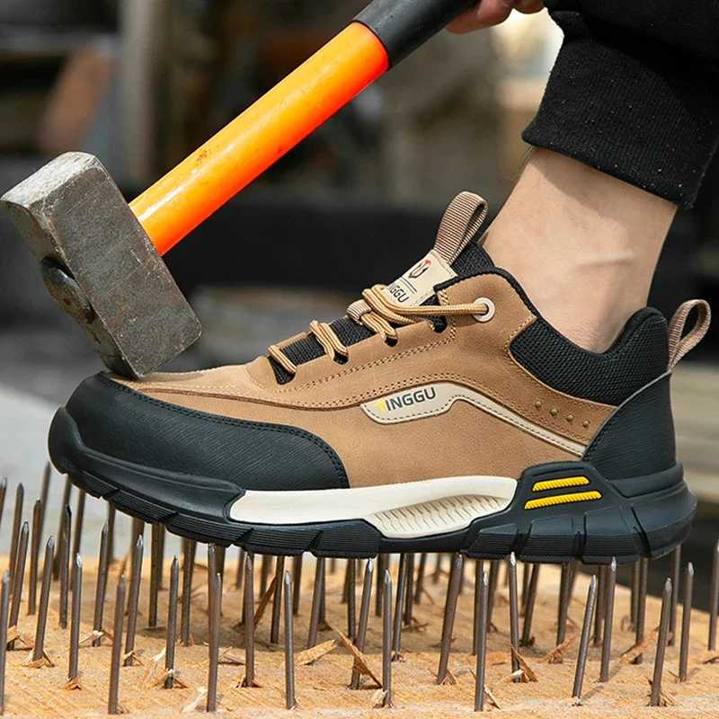 

plastic toe cap insulated safety shoes waterproof work shoes man lightweight safety sneakers anti puncture protective boots