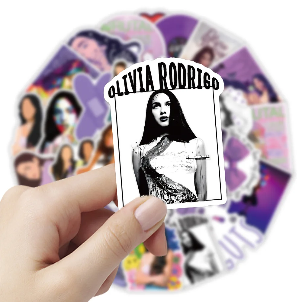 

10/50PCS Hot Singer Olivia Cartoon Personality Creative Doodle Sticker Decals for Scooter Suitcase Bicycle DIY Sticker Toy Gift