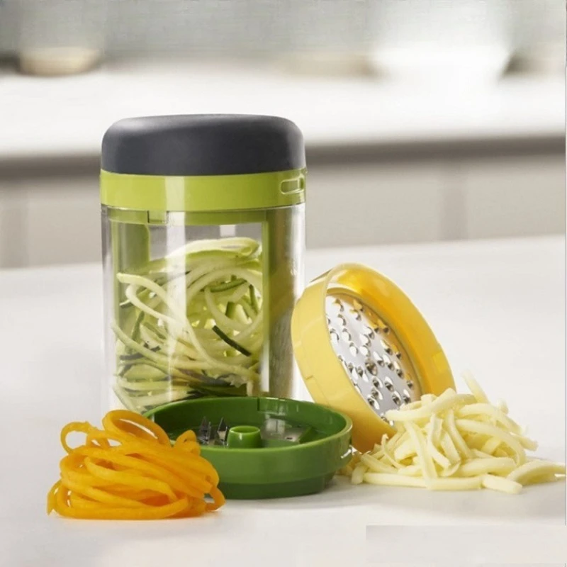 

LLMM multi-functional vegetable cutter, three-in-one vegetable shredding rotating cup cold vegetable shredding cutter