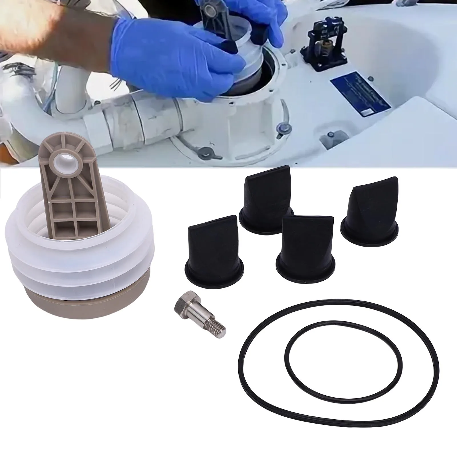 

Bellows Pump Kit with O Ring 385230980 Replacement For Dometic Sealand S S T J VHT VG Series Vacuum Pumps RV Bellow Pump