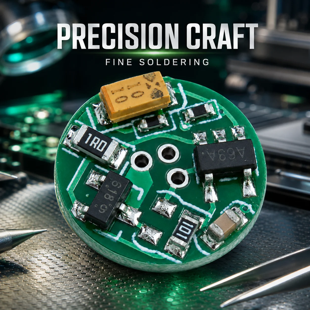 ZhonNa10.5mm Green Boost Board PCB Driver Module for Tools Instruments Electronic Equipment Parts Accessories Laser Applications