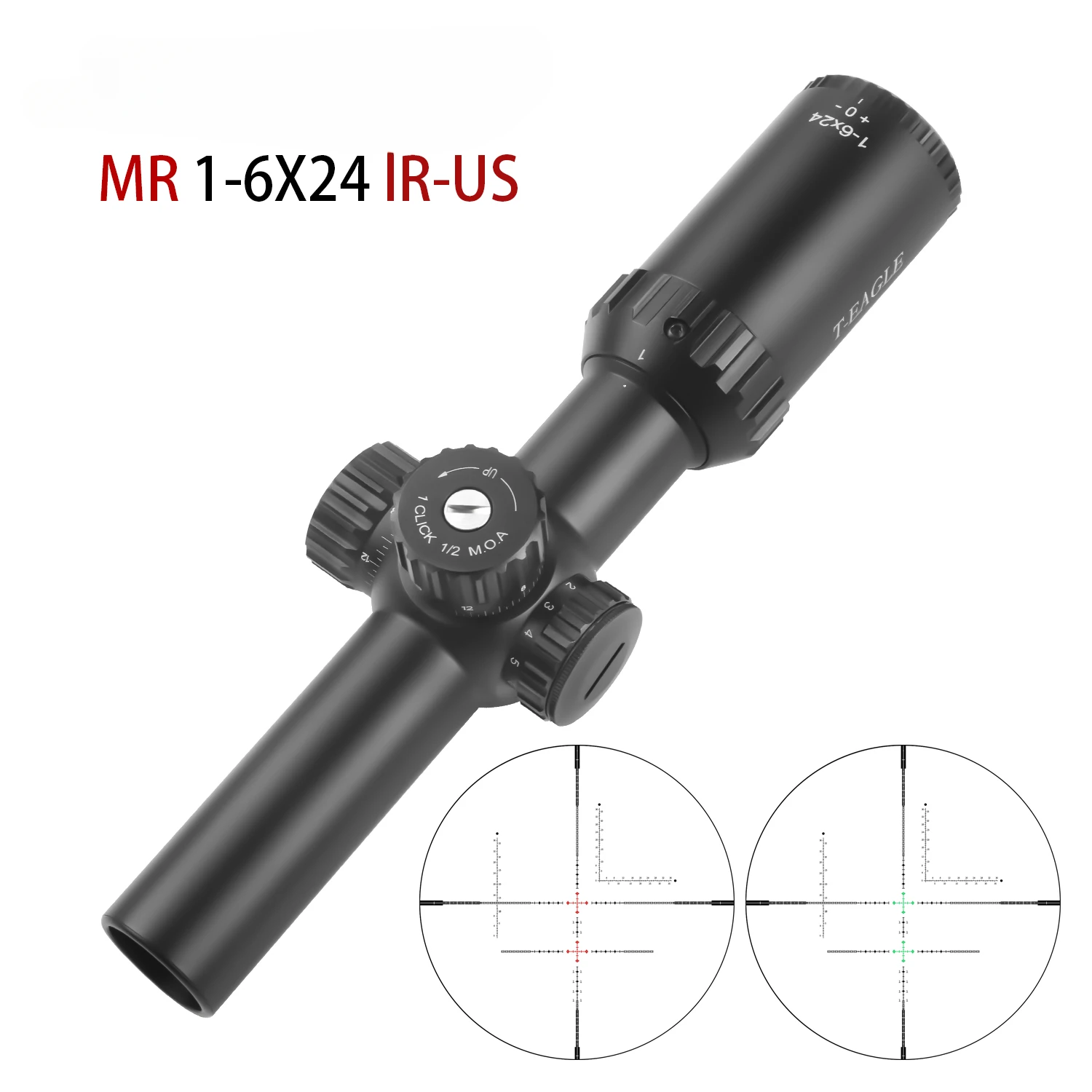 MR 1-6X24IR-US Tactical Hunting Optical Sight Spotting Scope for Rifle Airsoft PCP Glass Eteched Reticle Riflescope