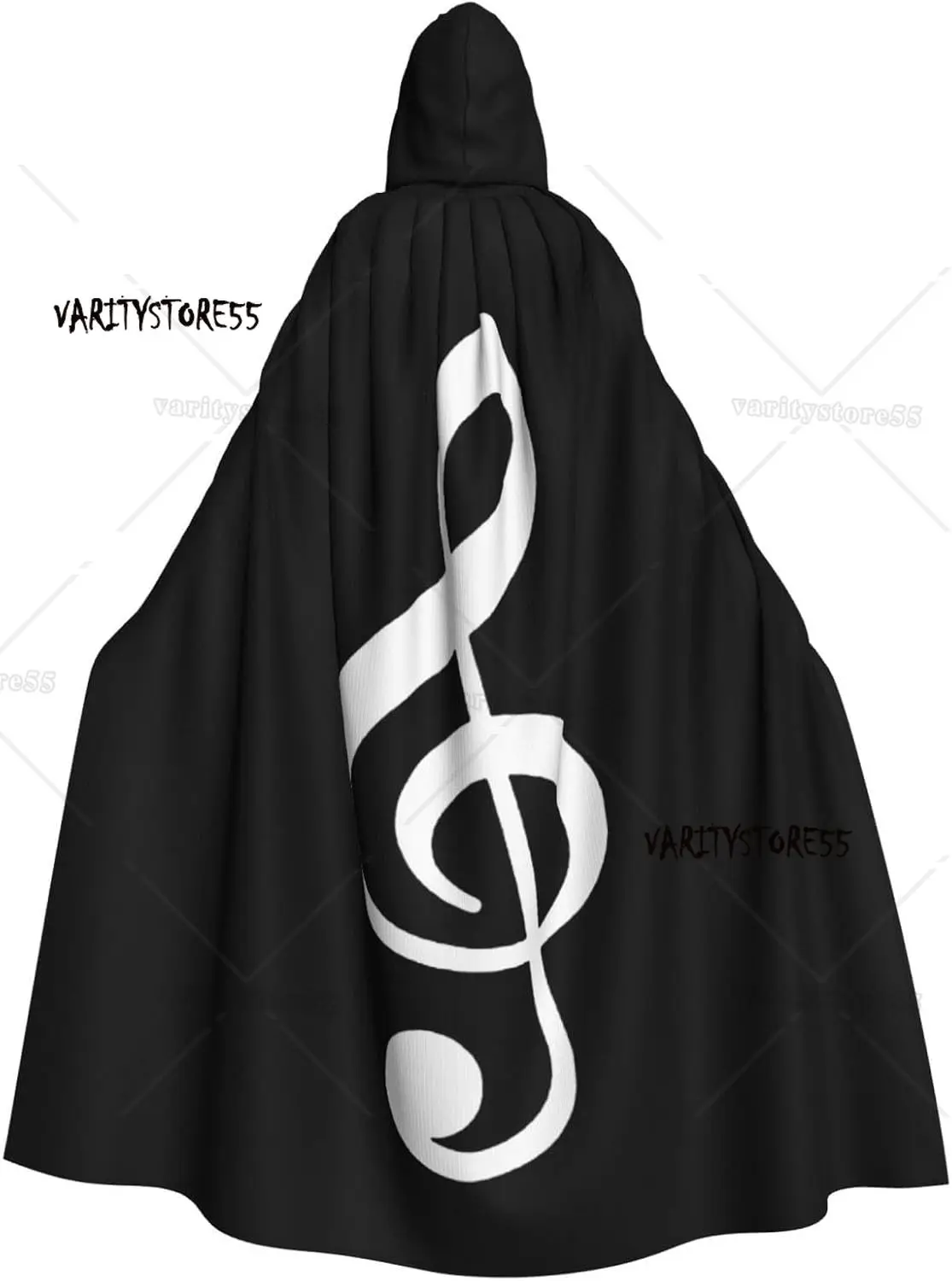

Treble Clef Music Unisex Halloween Cosplay Costumes Hooded Cloak
