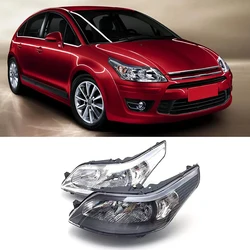 For Citroen C4 I Restyling C-Quatre 2008 2009 2010 2011 2013 2014 Front Bumper Headlight Headlamp Head Light Head Lamp Assembly