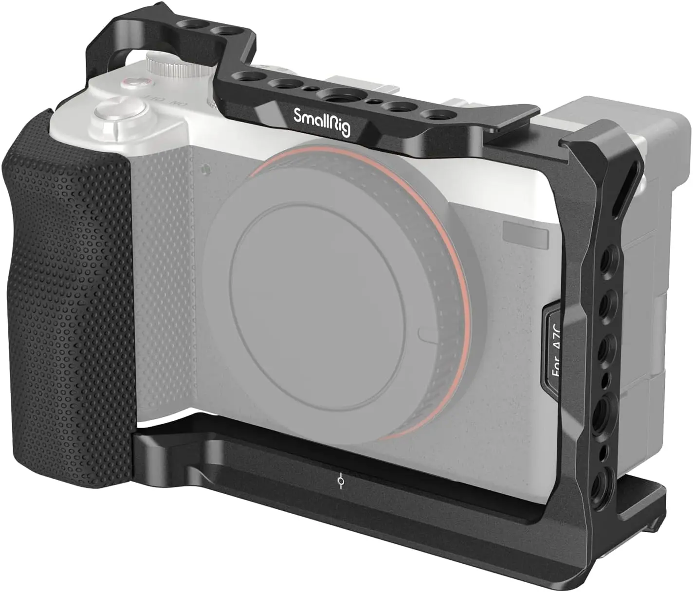 

Комплект SmallRig: полный кейс с силиконовой боковой рукояткой для A7C, с отверстиями для крепления и быстросъемной пластины Arca