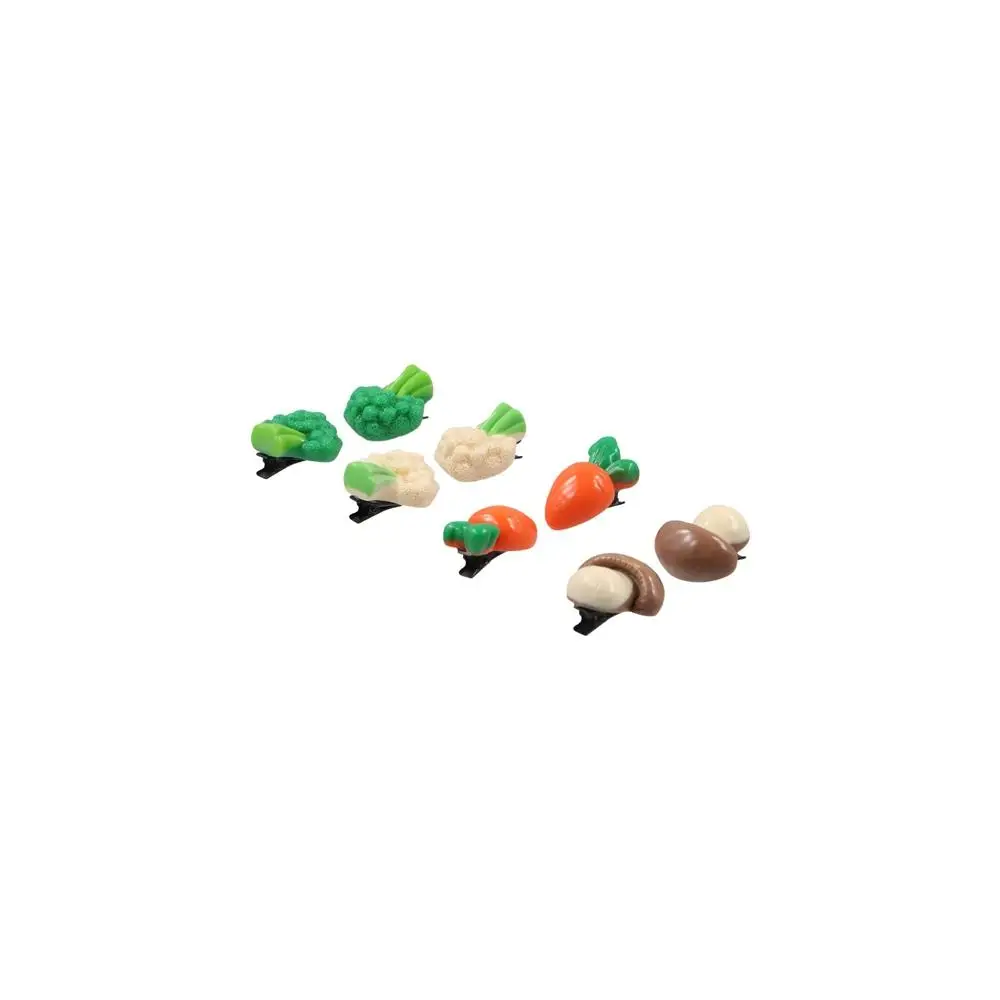 Sweet Vegetable Simulated Food Hair Clip Carrot Geometry Fake Food Hairpin Bangs Clip Headwear Kids