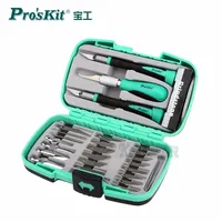 Proskit PD-395A Multifunctional knife woodworking tools Set for carving tools Pro'skit Prokits chisel kit (30 groups)
