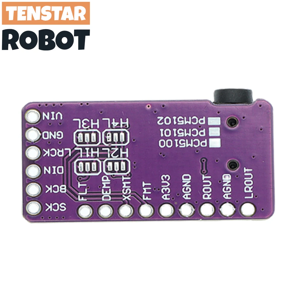 Interface I2S PCM5102A DAC Decoder GY-PCM5102 I2S Player Module For Raspberry Pi pHAT Format Board Digital PCM5102 Audio Board