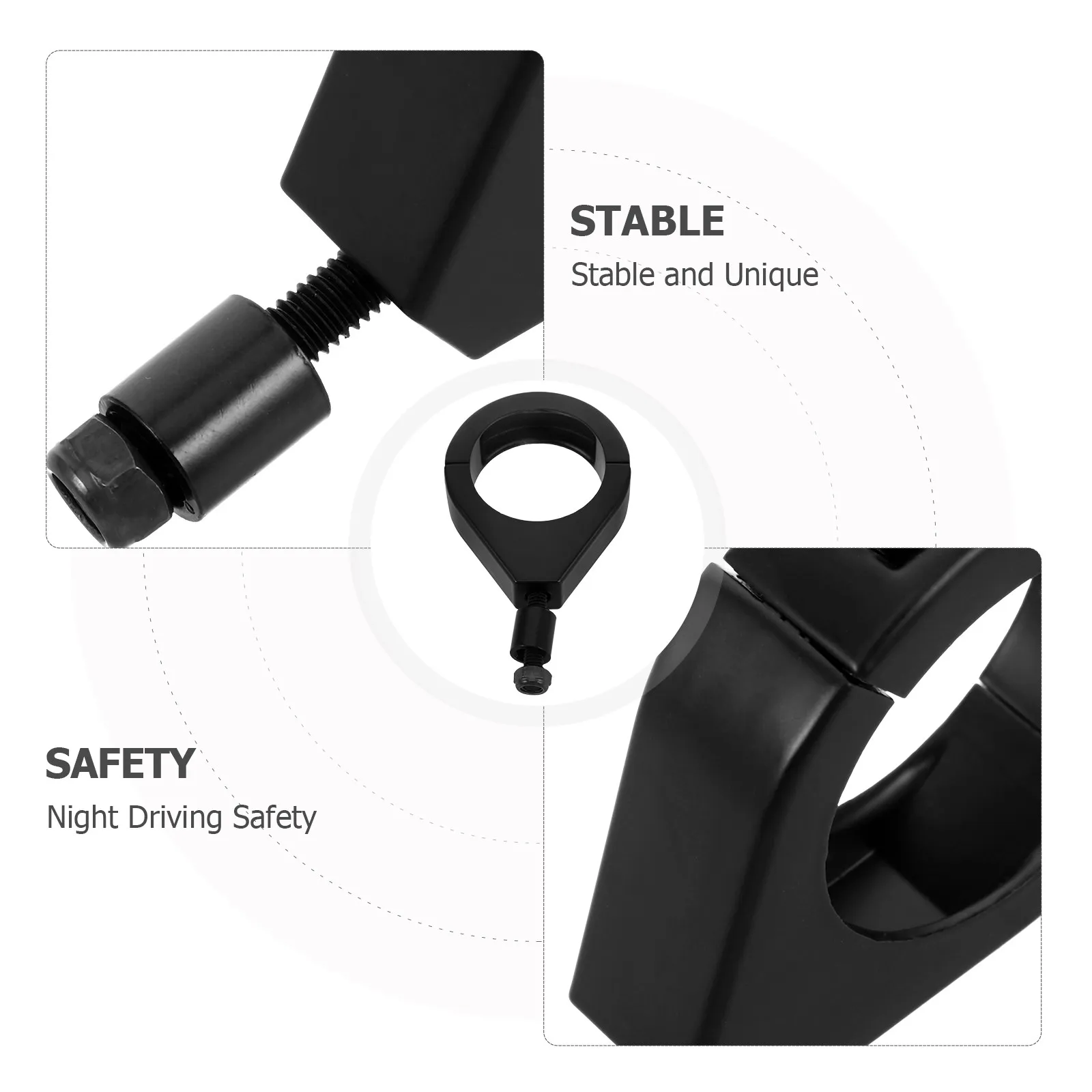 2Pcs Turn Signal Mount Bracket Aluminum Alloy Motorcycle Light Mount Clamp 41Mm Front Fork Signal Indicator Steady Installation
