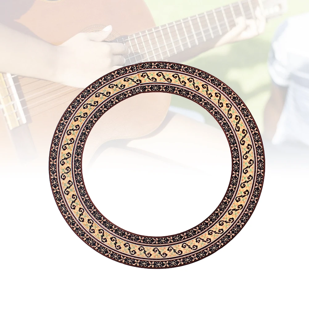 

90.5Mm Guitar Rosette Inlay Curved Strips For Sound Hole Wood Decal Laminated Easy Fit No Damage Abalone Style Guitar Repair