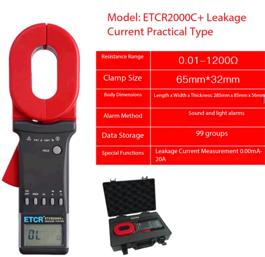Clamp meter ground resistance tester