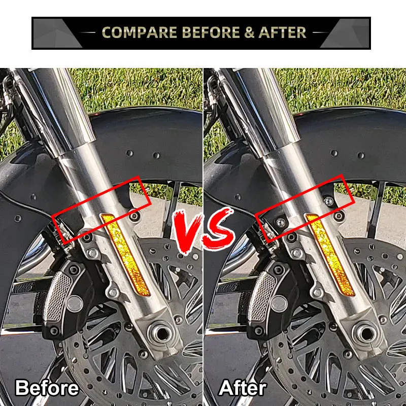 

New Motorcycle Accessories 21" Wheel Front Fender Lift Bracket To Fork For Harley Touring Road King 2014-up Relocation Adapters