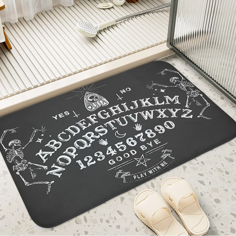 Bathroom Foot Mat T-Ouija Living Room Floor Carpet Hallway Kitchen Bedroom Rug Custom Doormat Entrance Door Home Decor Items