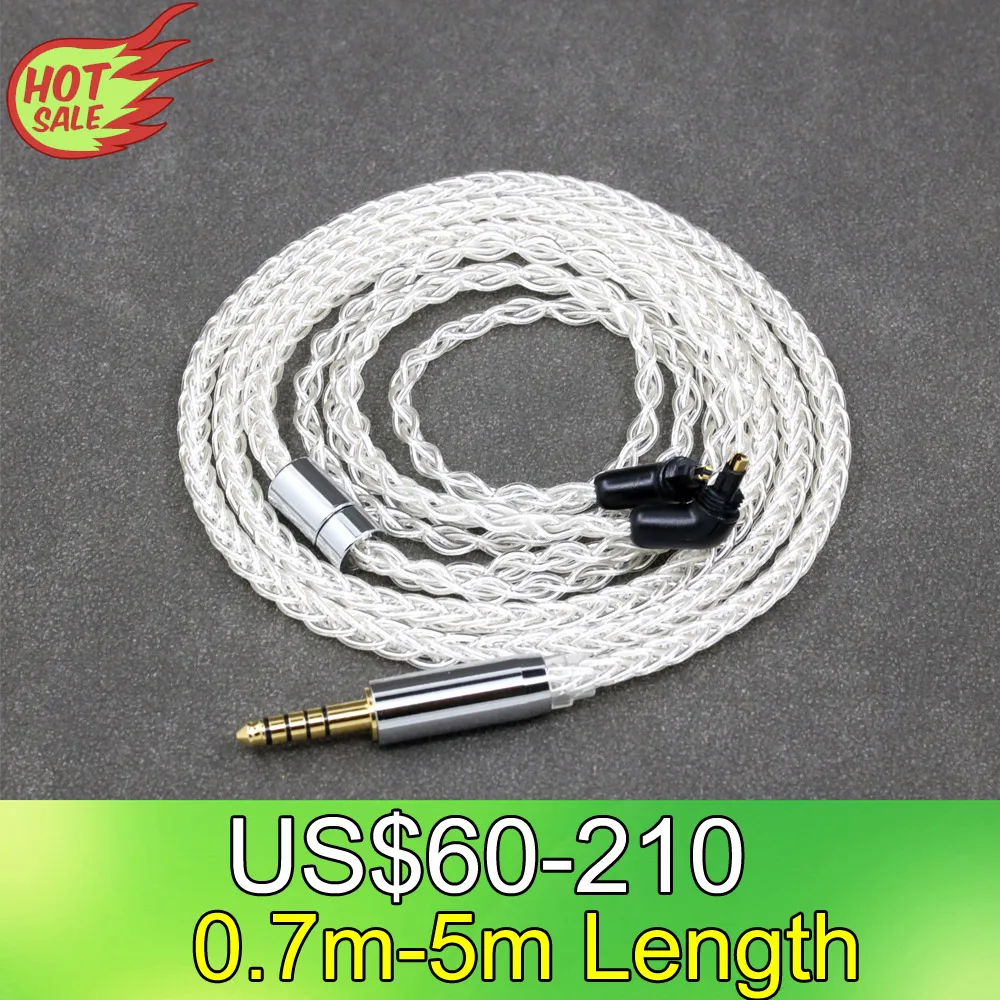 

8 Core 99% 7n Pure Silver Palladium Earphone Cable For Sony MDR-EX1000 MDR-EX600 MDR-EX800 MDR-7550 8402