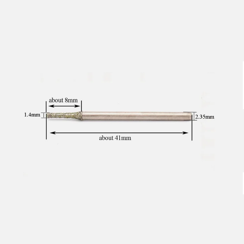 3/5/10pcs Jade Drilling Needles Diamond Rod Needles 0.4mm - 1.8mm Professional Diamond-Coated Drill Bits for Glass and Jewellery
