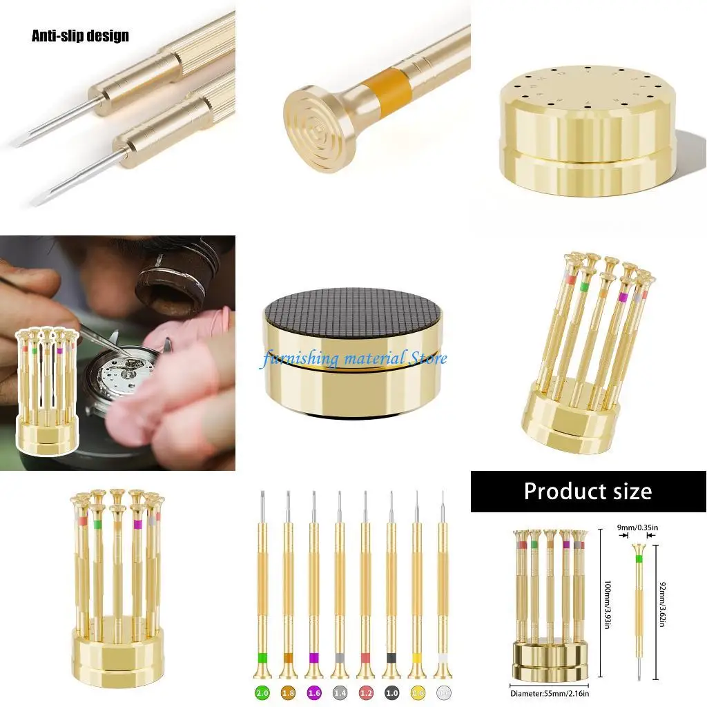 

Y5GD Workshop Grade 12 Piece Screwdriver Copper Handle For Precise Repair Tasks