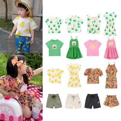 2025 Summer Clothes Kids Girls Clothes Girls Dress Baby Girls Party Dresses Kids Tops Children Cute Sets Baby Girl Summer Dress