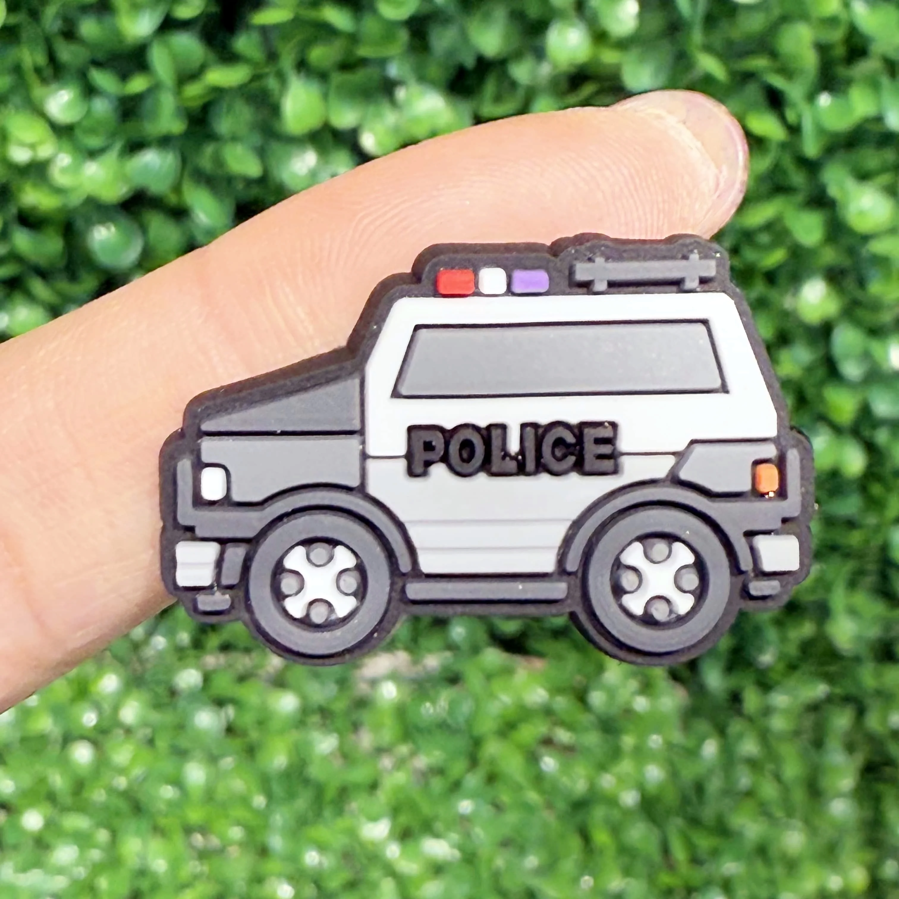 1-13Pcs Mix Cool Cars PVC Boys Girls Shoes Charms Police Buckle Clog Decorations Fit Holiday Present