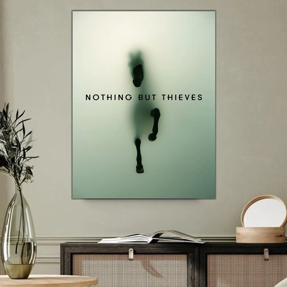 Nothing but Thieves Pop Music Thieves Band Modern Art Canvas Painting Horse Shadow Poster Prints Bedroom Wall Picture Home Decor