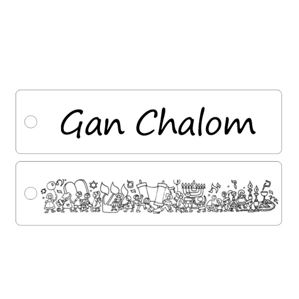 

100PCS Customized stainless steel long keychain with personalized double-sided information