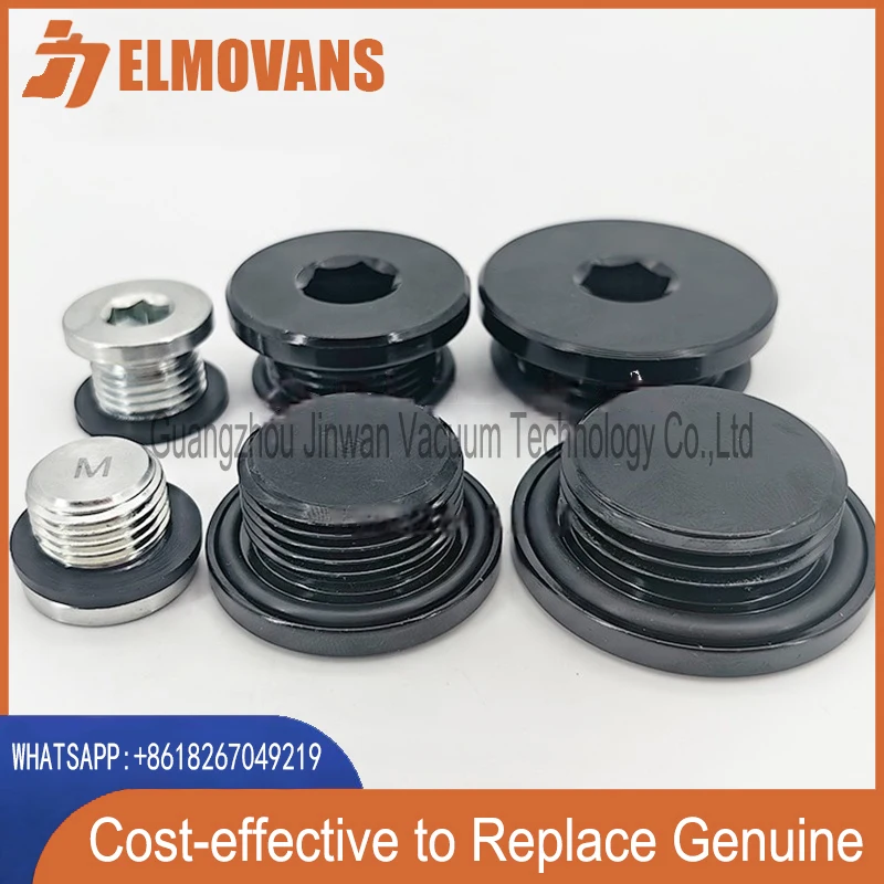 ELMOVANS Vacuum Pump Oil Plug Oil Drain Plug Filling Plug fit DB DC SV Series to Replace Genuine Spare Parts