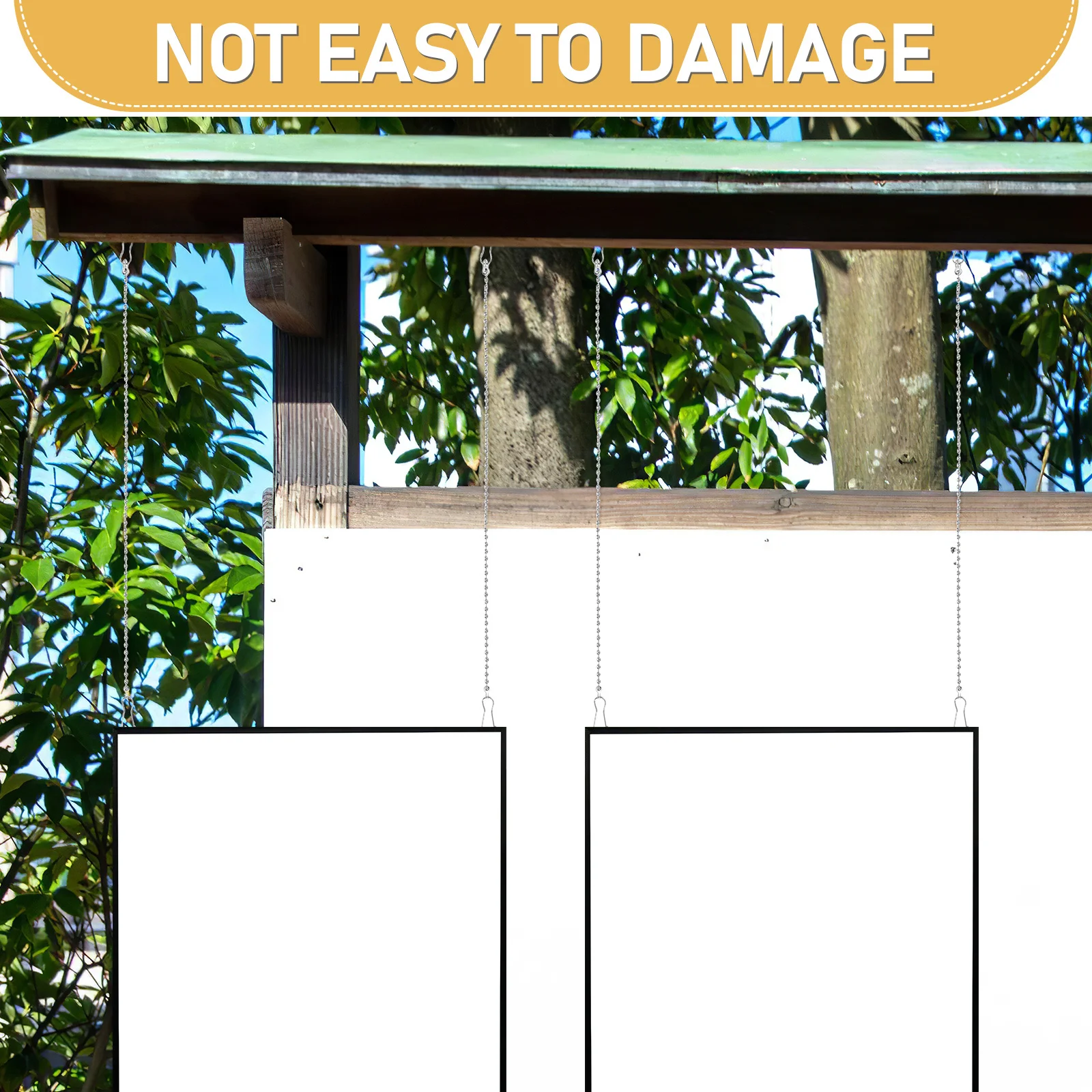 24 Stück robuste Hängeketten mit Clips, rostfreie Gliederkette für Pflanzenaufhänger, Blumentöpfe, Laternen, Schilder, Werbetafeln, Zuhause