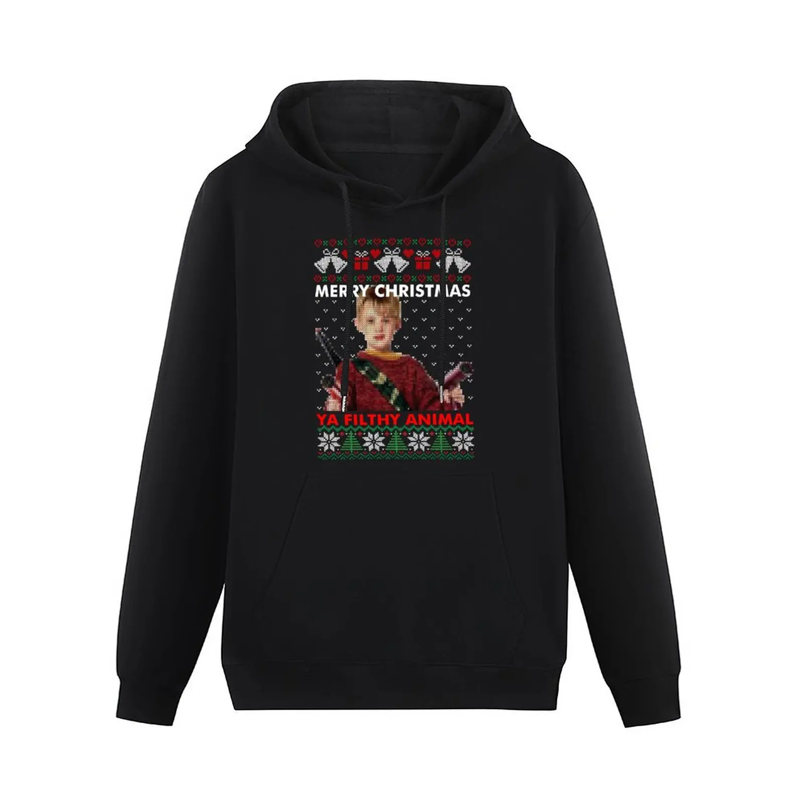 kevin merry christmas ya filthy animal knitted Pullover Hoodie men wear blouse tracksuit men