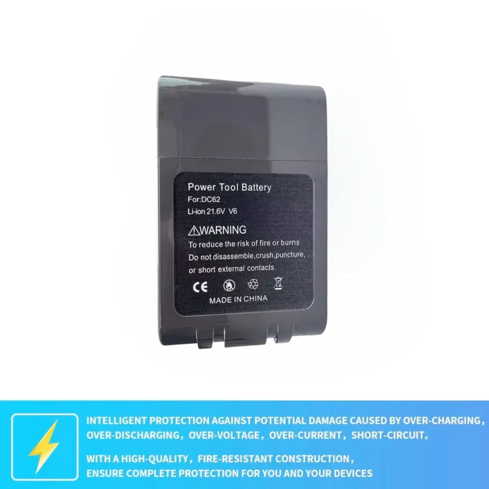 Bateria de substituição para Dyson Li-ion aspirador de pó, 21.6V, 4.8Ah-12.8Ah, SV09, SV07, SV03, DC58, DC61, DC62, DC74, V6, 965874-02Animal Bat