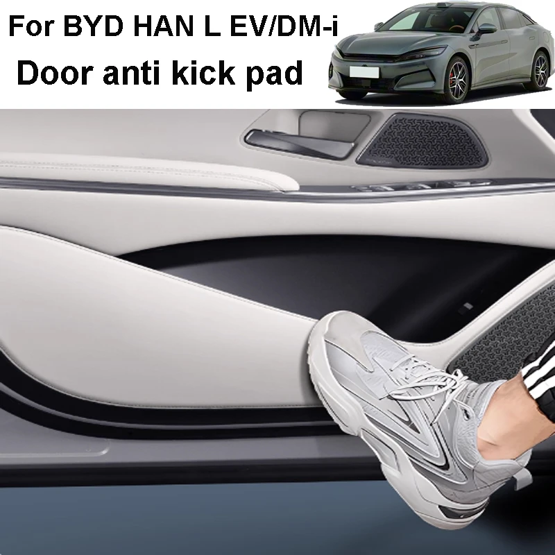 

Для BYD HAN L EV/DM-i 2025 2026, автомобильная утолщенная дверная накладка с защитой от ударов, дверная панель, защитная наклейка, аксессуары для интерьера