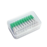 200 pcs/box Silicone Interdental Brushes Super Soft Dental Cleaning Brush Teeth Cleaner Dental Floss Toothpicks Oral Care Tools