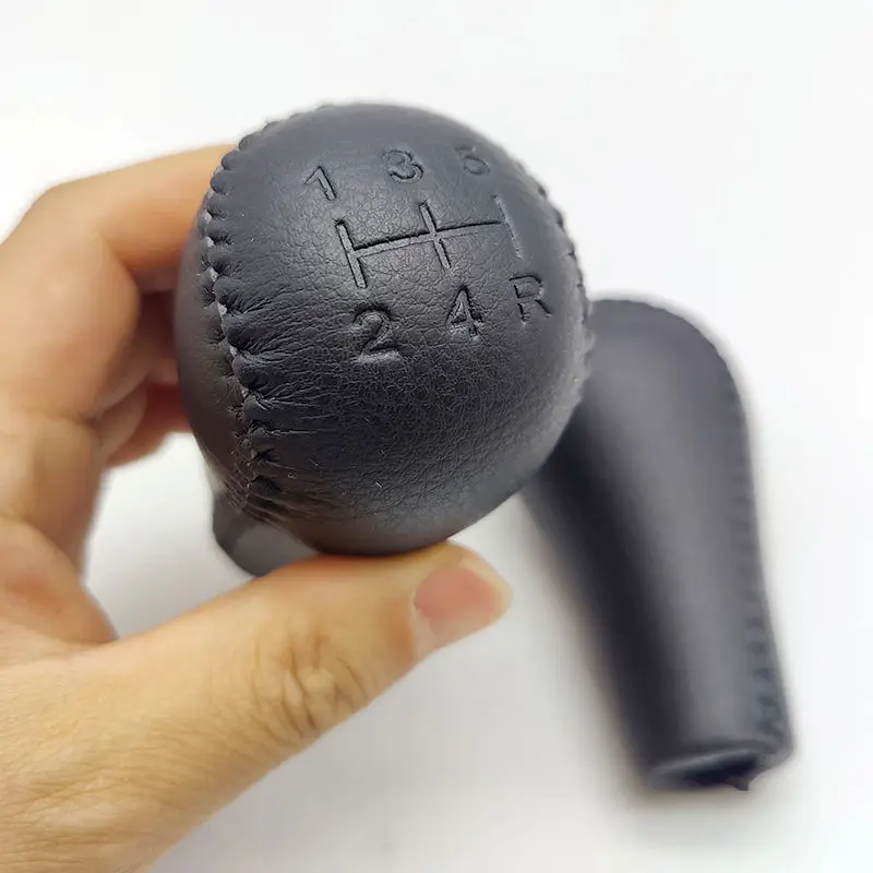 High-quality Manual Car Gear Shift Knob Replacement for NISSAN Patrol GU Y61 Beige Black Colors Leather Headball Accessories