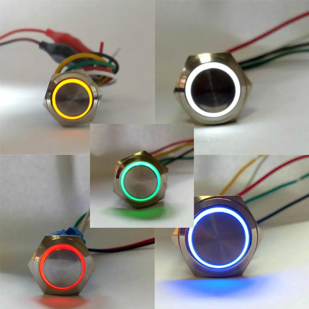 

5 В 220 В водонепроницаемый кнопочный пусковой переключатель с фиксацией и проводной розеткой