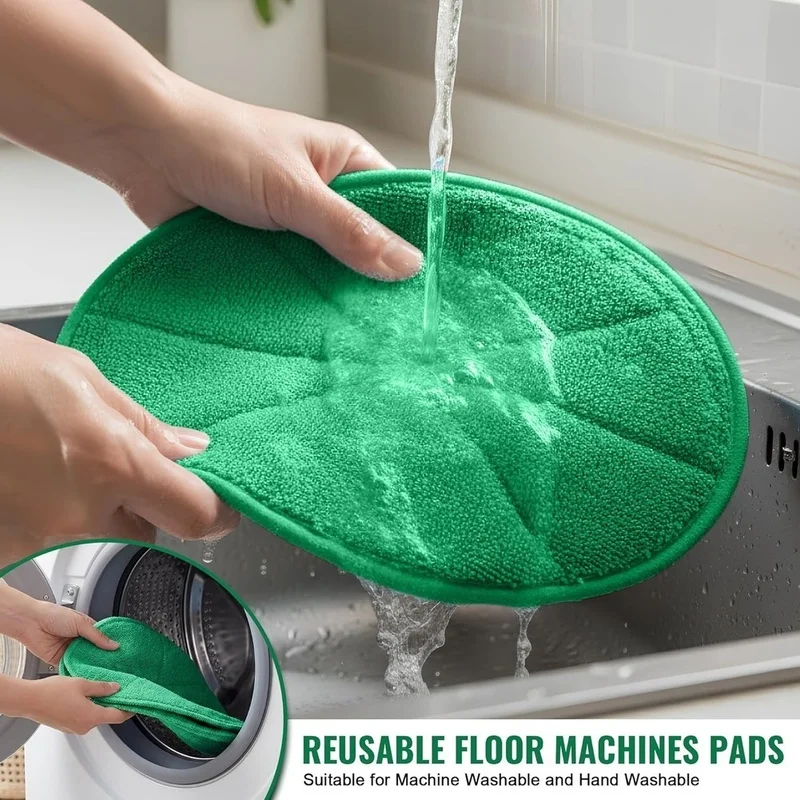 2 Pack 12" Microfiber Carpet Bonnet Pads for Orbiter ORB550MC ORB700MB ORB600MW Floor Machine, Buffing Pad 【A73 AcePro】 - view 5