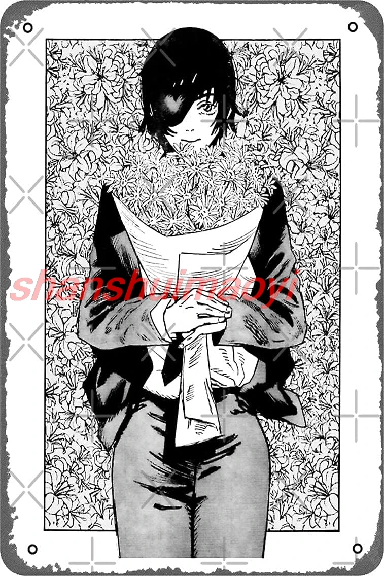 shan Chainsaw Man - Himeno Poster Metal Tin Sign 8