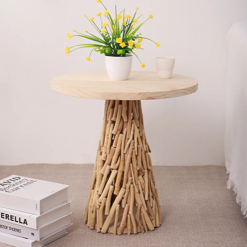 

Small table coffee table sofa side cabinet Nordic simple small round living room corner balcony table bedside