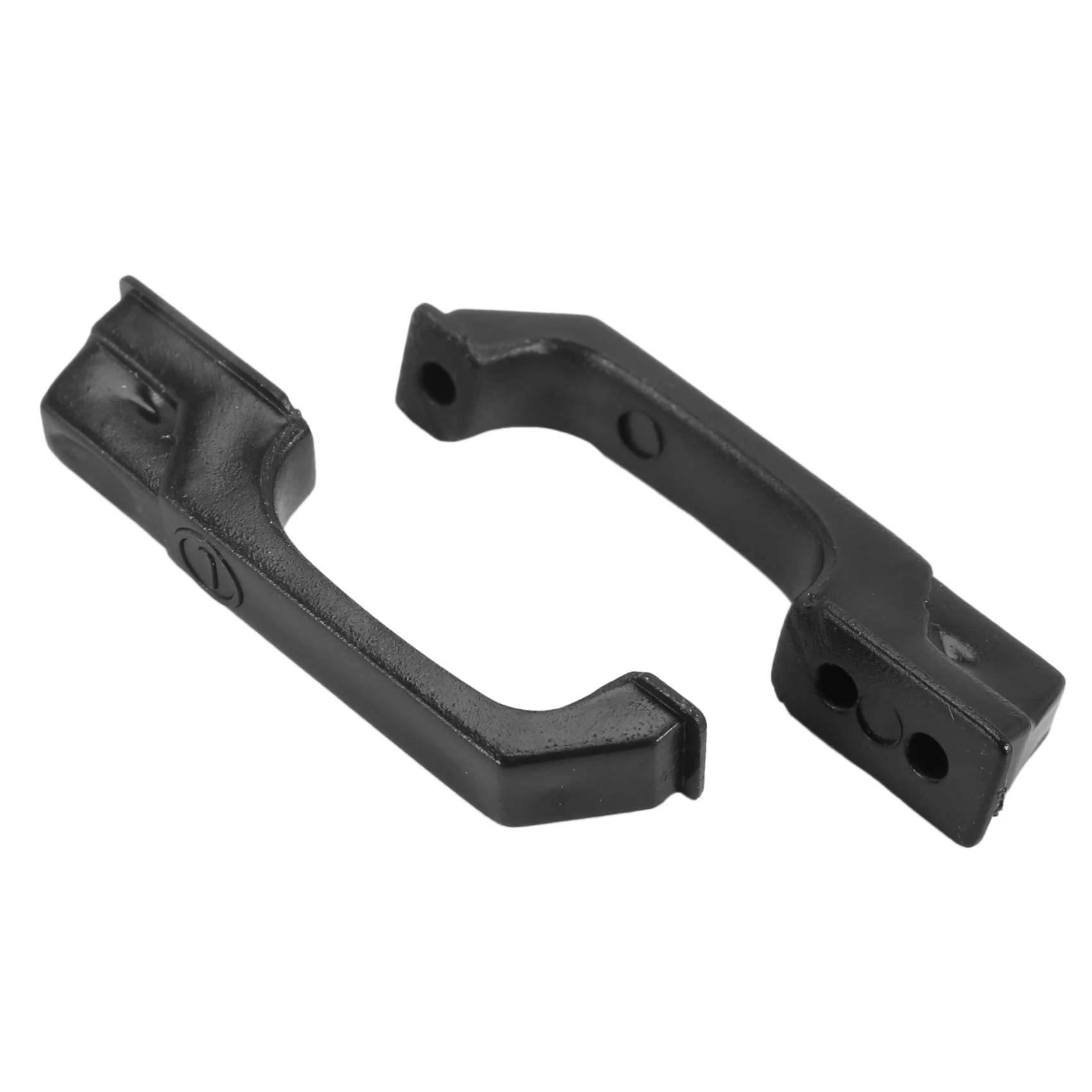 1 set di cerniere e maniglie per porte per auto da arrampicata in plastica nera per 1:10 RC Crawler Traxxas TRX4