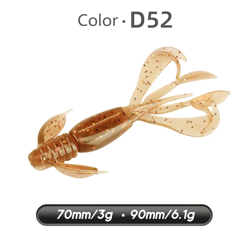 MEREDITH Crazy Flapper Vissen Lokt 70mm 90mm Zachte Lokken Vissen Lokt Zachte Siliconen Aas Garnalen Bass Peche Gear Visgerei